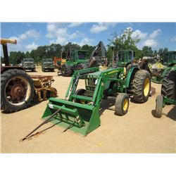 JOHN DEERE 5300 FARM TRACTOR, S/N 632292, 3 PTH, PTO, 2 HYD REMOTES, JOHN DEERE 553 FRONT LOADER ATT