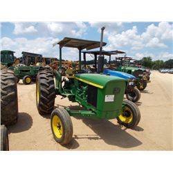JOHN DEERE 2630 FARM TRACTOR, S/N 213241, 3 PTH, PTO, HYD REMOTE, CANOPY, 16.9-28 REAR TIRES, 6.5-16
