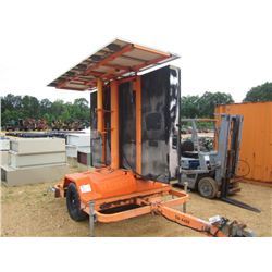 ADDCO DOT ELECTRONIC MESSAGE BOARD, S/N 586529, SOLAR ASSIST