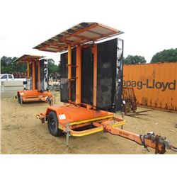 ADDCO DOT ELECTRONIC MESSAGE BOARD, S/N 586528, SOLAR ASSIST