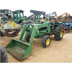JOHN DEERE 2030 FARM TRACTOR, S/N 158116T, 3 PTH, PTO, 1 HYD REMOTE, JOHN DEERE FRONT LOADER ATTACH 