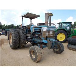 FORD 9700 FARM TRACTOR, S/N 7B5444, PTO, 3 PTH, 2 REMOTES, CANOPY, 18.4-38 DUAL TIRES