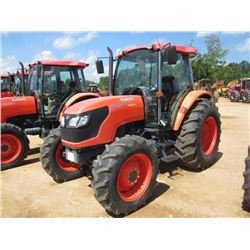 KUBOTA M9540D MFWD FARM TRACTOR, S/N 89205 (11 YR) 3 PTH, PTO, 2 HYD REMOTES, ECAB W/AIR, 18.4-30 RE