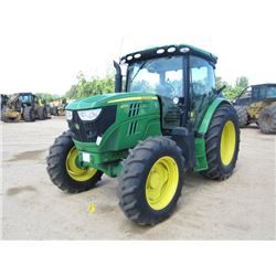 JOHN DEERE 6125R MFWD FARM TRACTOR, S/N 769320 (12 YR) 3 PTH, PTO, 3 HYD REMOTES, ECAB W/AIR, 460/85