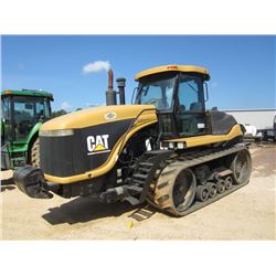 CAT CHALLENGER 75E FARM TRACTOR, S/N 6HS00472, TRACK TYPE, 4 HYD REMOTES, ECAB W/ AIR (INCLUDES ADDI