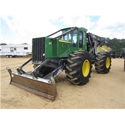JOHN DEERE 748H GRAPPLE SKIDDER, S/N 641652 (12 YR) DUAL ARCH, WINCH, ECAB W/AIR, 30.5X32 TIRES, MET