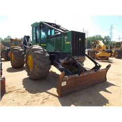 JOHN DEERE 748H GRAPPLE SKIDDER, S/N 623423 (09 YR) DUAL ARCH, WINCH, ECAB W/AIR, 30.5L-32 TIRES, ME