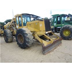 JOHN DEERE 748GII GRAPPLE SKIDDER, S/N 569574, DUAL ARCH, WINCH, ECAB W/AIR, METER READING 13,419 HR