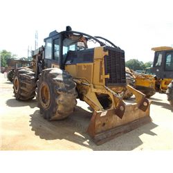 CAT 525C GRAPPLE SKIDDER, S/N 52500340 (07 YR) DUAL ARCH, ECAB W/AIR, 30.5L-32 TIRES