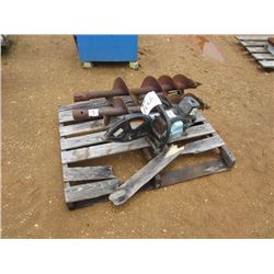 (1) LOT DIAMANT BOART SUPER 80 CHOP SAW, (2) 3' AUGER BITS