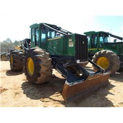 JOHN DEERE 648H GRAPPLE SKIDDER, S/N 640715 (12 YR) DUAL ARCH GRAPPLE, WINCH, ECAB W/AIR, 30.5LX32 T