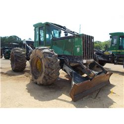 JOHN DEERE 648G III GRAPPLE SKIDDER, S/N 601296 (06 YR) SINGLE ARCH, WINCH, ECAB W/AIR, 30.5L32 TIRE
