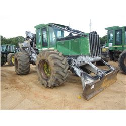 JOHN DEERE 648G III GRAPPLE SKIDDER, S/N 600968 (06 YR) DUAL ARCH, WINCH, ECAB W/ AIR, 30.5L-32 TIRE