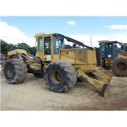 JOHN DEERE 648G II GRAPPLE SKIDDER, S/N 570460, SINGLE ARCH, WINCH, ECAB W/ AIR, METER READING 16,87