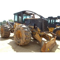 CAT 525B GRAPPLE SKIDDER, S/N 3KZ01358 (04 YR) SINGLE ARCH, WINCH, ECAB, 30.5L-32 TIRES, METER READI
