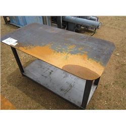 HEAVY DUTY 30X57 WELDING SHOP TABLE W/SHELF