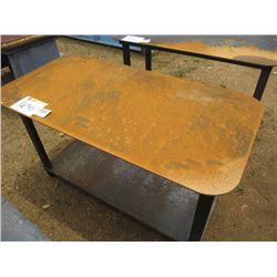 HEAVY DUTY 30X57 WELDING SHOP TABLE W/SHELF