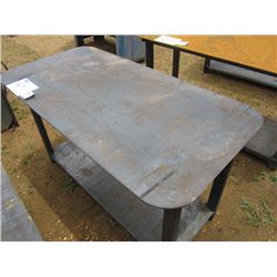 HEAVY DUTY 30X57 WELDING SHOP TABLE W/SHELF