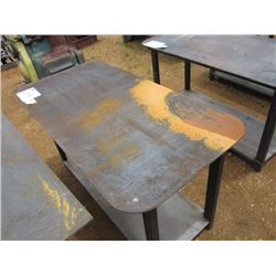 HEAVY DUTY 30X57 WELDING SHOP TABLE W/SHELF