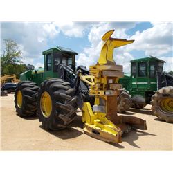 JOHN DEERE 843K FELLER BUNCHER, S/N 641114 (12 YR) FD22B SAW HEAD, ECAB W/AIR, 30.5L-32 TIRES, METER
