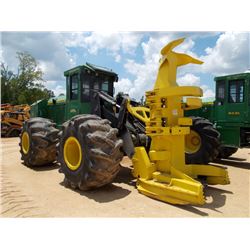 JOHN DEERE 843K FELLER BUNCHER, S/N 0631189 (10 YR) SAWHEAD, ECAB W/AIR, 67/34-28 TIRES, METER READI