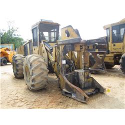TIGERCAT 720C FELLER BUNCHER, S/N 7203131, TIGERCAT SAW HEAD, ECAB W/AIR, 28L-26 TIRES, METER READIN