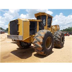 TIGERCAT 718 FELLER BENCHER, S/N 7180765 (06 YR) SAWHEAD, ECAB W/AIR, 30.5X32 TIRES, METER READING 3
