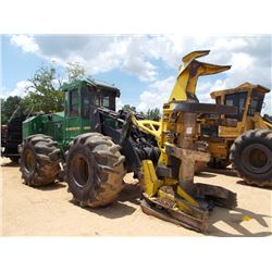 JOHN DEERE 643J FELLER BUNCHER, S/N 617810 (08 YR) JOHN DEERE FD228B SAW HEAD, ECAB W/AIR, 28L-26 TI