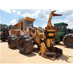 JOHN DEERE 643D FELLER BUNCHER, S/N 766390, SAWHEAD, ECAB, 28L-26 TIRES, METER READING 8,835 HRS