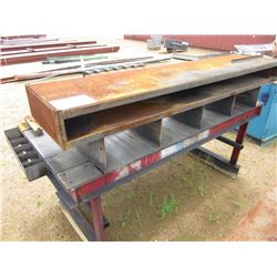 METAL WORK/STORAGE TABLE, 39"X8'