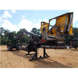 JOHN DEERE 437C LOG LOADER, S/N 149343, (07 YR) DELIMBER, ECAB W/ AIR, MTS ON T/A PITTS TRAILER, S/N
