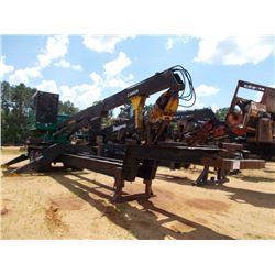 TIMBERJACK 330LL LOG LOADER, S/N 982399, PRENTICE GRAPPLE, ECAB W/AIR, MTD ON T/A PITTS TRAILER, S/N