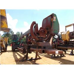 TIMBERJACK 430B LOG LOADER, S/N 012033, 6 CYL JD ENGINE, ECAB W/AIR, DELIMBER, MTD ON T/A TRAILER, S