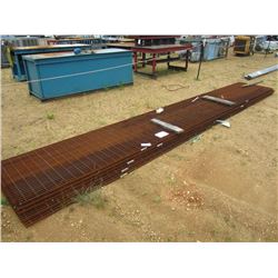 1 LOT (5) 35" X 20' METAL GRATING