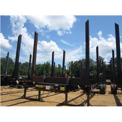 2014 PITTS LT40-8L T/A LOG TRAILER, S/N 5JYLT4023EP140766, 4 BOLSTER, 4 RATCHET STRAPS, SPRING SUSP,