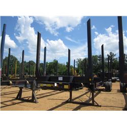 2014 PITTS LT40-8L T/A LOG TRAILER, S/N 5JYLT4027EP141189, 4 BOLSTER, 4 RATCHET STRAPS, SPRING SUSP,