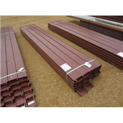 1 LOT (40) 6" 16 GALVANIZED CHANNEL 12' LGTH
