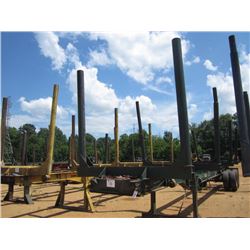 1974 DOUBLE DECK 40' T/A LOG TRAILER, S/N DDTR20, 4 BOLSTER, HD LANDING GEAR, 295/75R22.5 TIRES (BIL