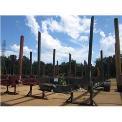 1974 DIXIE 40' T/A LOG TRAILER, S/N 30914, 4 BOLSTER, HD LANDING GEAR, 11R24.5 TIRES (BILL OF SALE O