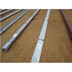 1 LOT (2) 8" MISC GALVANIZED, 20' LENGTH