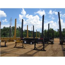 SUN N1353504 4 BOLSTER T/A LOG TRAILER, S/N BA4023, 11R22.5 TIRES, DISC WHEELS