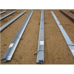 1 LOT (3) 4Z16 GALVANIZED METAL, 20' LENGTH