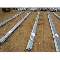 1 LOT (25) 4Z18 GALVANIZED METAL, 20' LENGTH