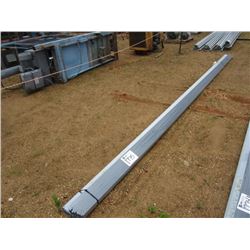 1 LOT (30) 4Z18 GALVANIZED METAL, 20' LENGTH