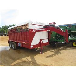 (UNUSED) 2014 GOOSENECK 6'8" X 16' T/A STOCK TRAILER, S/N 16GS5162XEB068192, 235/80R16 TIRES