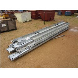 1 LOT MISC 15' GALVANIZED RAIL