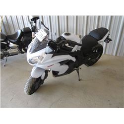 2013 KAWASAKI NINJA 650 MOTORCYCLE, S/N JKAEXEE19DDA12384, ODOMETER READING 2,027 MILES