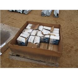 1 LOT (10) CASES 14X1 PEARL GRAY ROOFING SCREWA (2500 PER BOX)