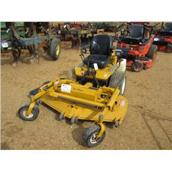 WALKER MBSSD MOWER, S/N 95550, 60" MOWING DECK, GAS ENG, METER READING 713 HOURS