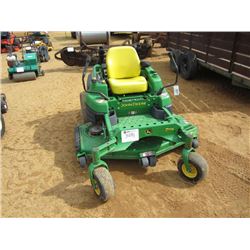JOHN DEERE Z TRACK PRO 60 LAWN MOWER, S/N TC930AP012236, ROLL BAR, METER READING 643 HRS